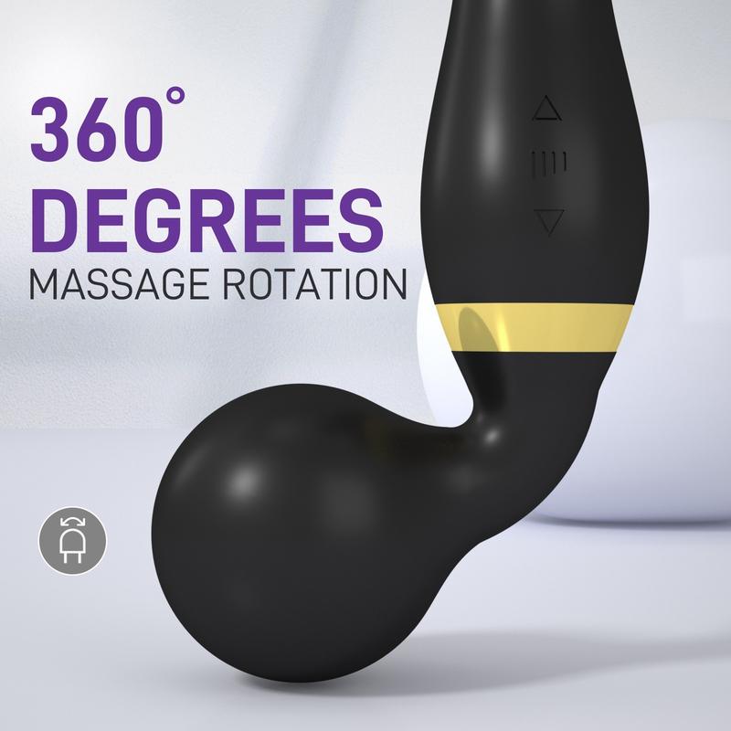 Handheld Personal Massager, Portable Rechargeable Body Massager, Wand Massager, 8 Speeds and 20 Massager Patterns Back Massager Handheld Personal Stress Relief Suitable for Body, Back and Neck Massage