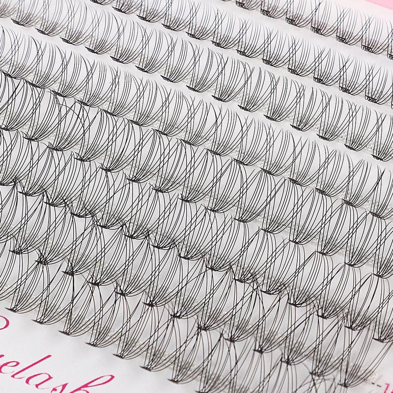 Natural Look Eyelash Extensions Kit, 640pcs Mixed Length Individual False Eyelashes, Self Grafting Curl Eyelashes, Eye Makeup Enhancement Tool for Women