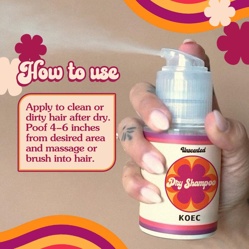 koec new strong effect Dry Shampoo l quick cleansing of hair l Suitable for both dry and oily hair Conditioner Haircare  christmas 2024 ornament Powder Comfort