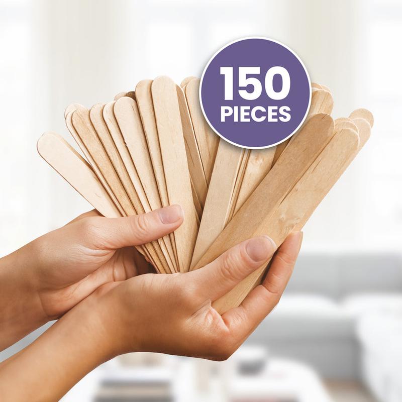 Premium Wooden Sticks for At-Home Waxing | Craft Sticks Wooden I Eyebrow Waxing Sticks