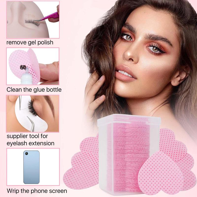 Heart Shaped Makeup Remover Pads, 1set 4sets Xmas Double Sided Dry Cleaning Wipe, Multi-purpose Non-woven Fabric Wipe, Cosmetic Cleaning Pads, Beauty & Personal Care Supplies, Christmas Gift