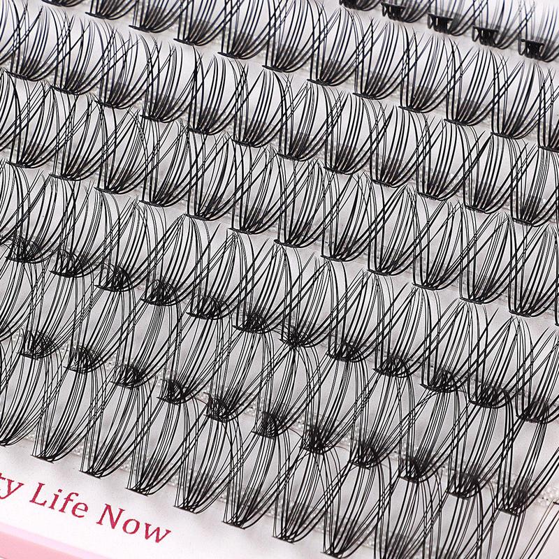 Natural Look Eyelash Extensions Kit, 640pcs Mixed Length Individual False Eyelashes, Self Grafting Curl Eyelashes, Eye Makeup Enhancement Tool for Women