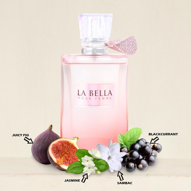 La Bella Pour Femme Eau De Parfum Natural Spray Perfume for Women - 100ml 3.4fl.oz.