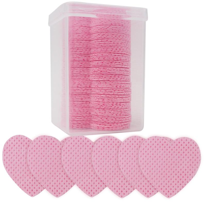 Heart Shaped Makeup Remover Pads, 1set 4sets Xmas Double Sided Dry Cleaning Wipe, Multi-purpose Non-woven Fabric Wipe, Cosmetic Cleaning Pads, Beauty & Personal Care Supplies, Christmas Gift