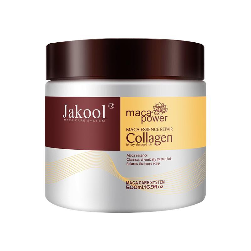 Jakool 500ML Collagen Hair Treatment Deep Repair Conditioning Argan Oil Collagen Hair Mask Essence for Dry Damaged Hair All Hair Types 16.9 oz 500ml(DR) Conditioner Haircare Shampoo Repairing Hydrate Jojoba Comfort Cleansing  Hydrating   Moisturizing