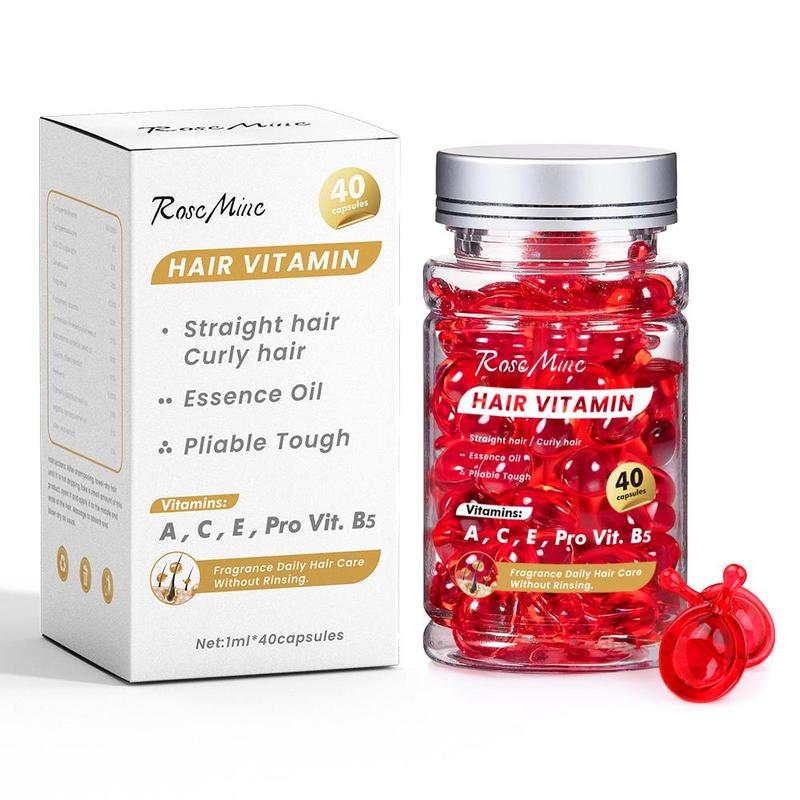 Vitamin Hair Essence Oil Capsules, Nourishing Hair Care Oil Capsules for Strengthening Hair, Natural Hair Care Products for Summer Gifts