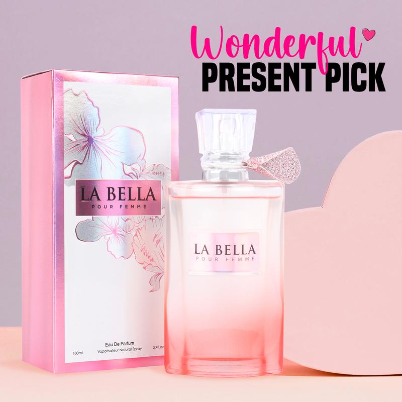 La Bella Pour Femme Eau De Parfum Natural Spray Perfume for Women - 100ml 3.4fl.oz.