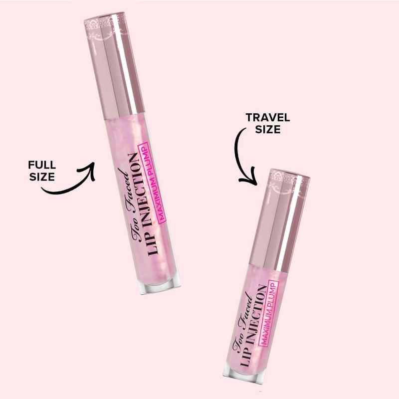 Too Faced Travel Size Lip Injection Maximum Plump Extra Strength Lip Plumper Gloss