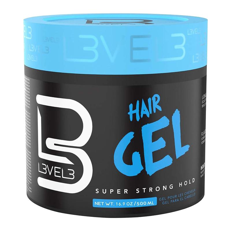 L3 - Hair Gel - Super Strong Hold - Flake Free - Long Lasting Shine - For Men and Women - Level 3 Gel - Add Volume and Texture  Scent Haircare