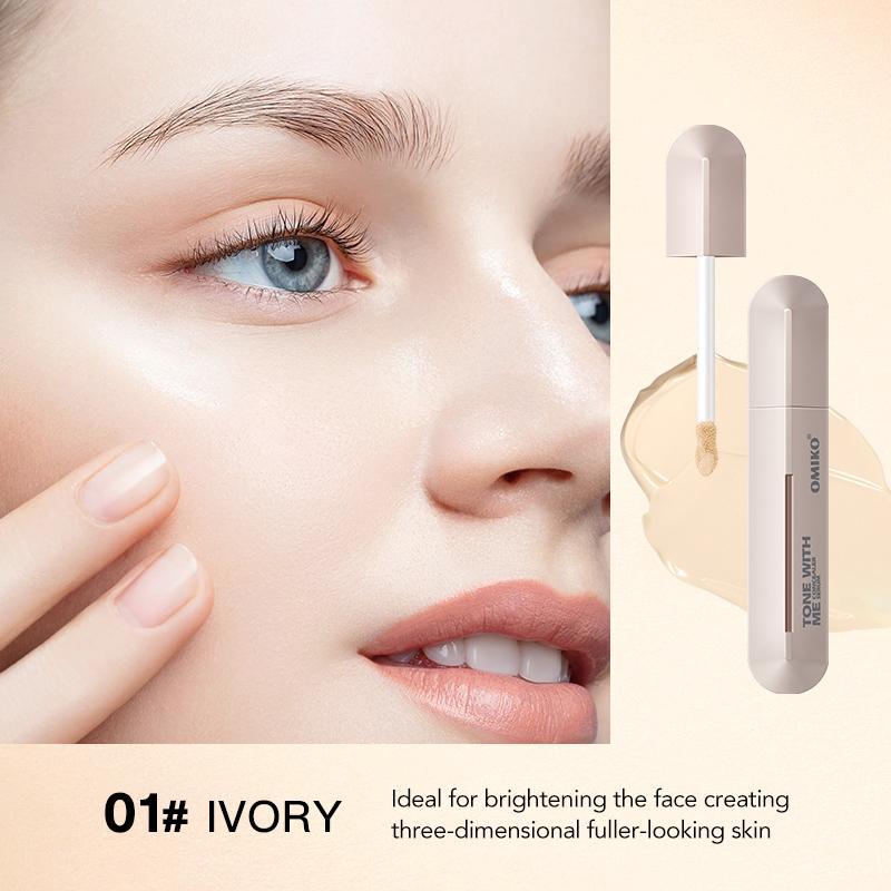 Long Lasting Natural Brightening Concealer, Full Coverage Flawless Makeup Cream, Lightweight Concealer Stick, Makeup Product for Women & Girls