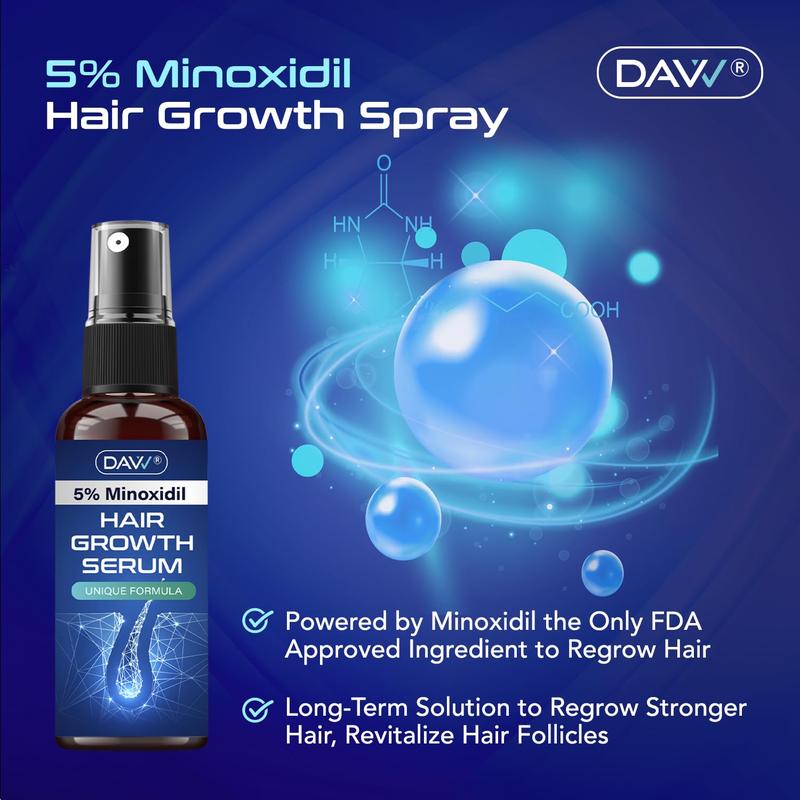 Davv 5% Minoxidil Hair Growth Serum For Men 60 ML