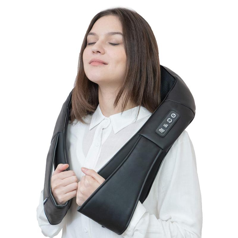 Shiatsu Neck and Back Massager, Electric Shoulder Massager, Car Neck Massage Pillow for Neck, Back, Shoulder, Foot, Leg Massage, Relieve Muscle Pain, Perfect Present for Man Woman Family, Thanksgiving, Christmas, New Year Gift