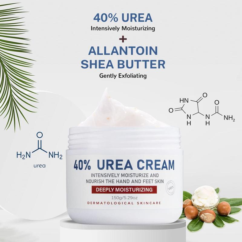 Urea Cream, 40 percent Foot Care Lotion for Cracked Heels,Cracked Heels, Ultra,Rough, Dry, Calloused Feet,Softening Rough skin on feet 5.29 fl.oz for All Skin