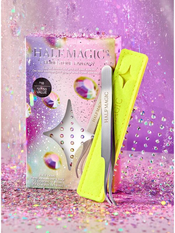 RHINESTONE FANTASY | Self-Adhesive Face Gems & Face Gem Tweezers Holiday Set