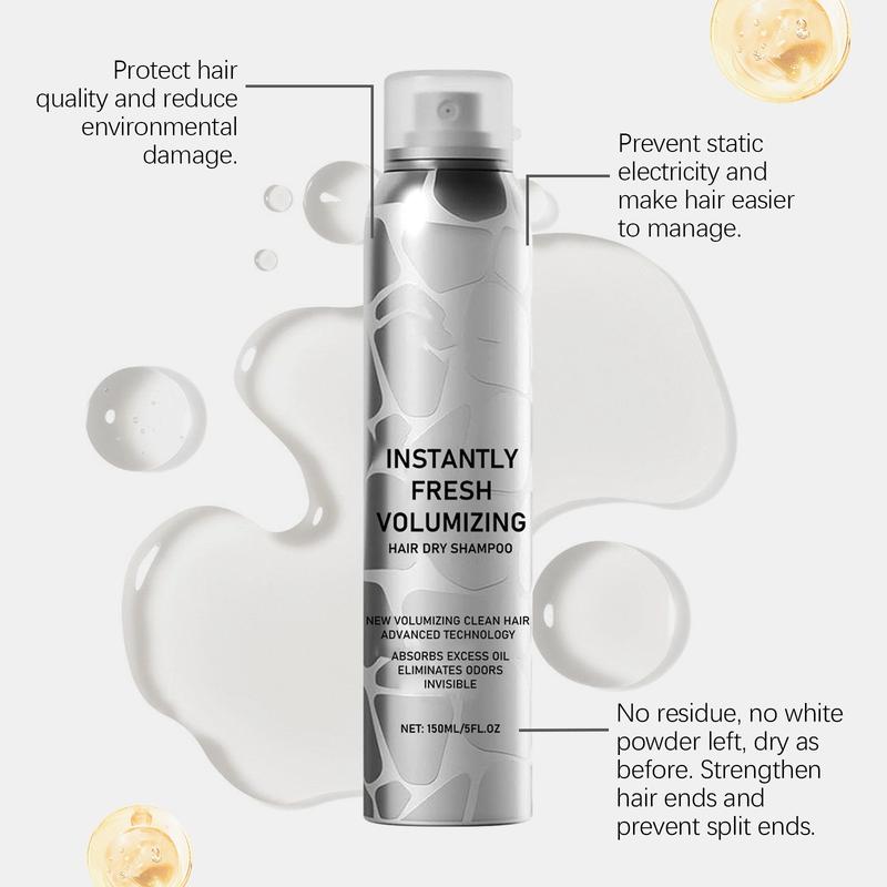 INSTANT FRESH VOLUMZING  INVISIBLE HAIR DRY SHAMPOO 5.07FL.OZ organic cleansing conditioner haircare voluminous and hydrated hair soak up oils Clarifying Shampoo Gentle Cleanser