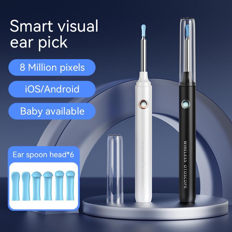 Rechargeable Earwax Removal Kit, 1 Box Wireless Ear Cleaning Tool with LED Light, Ear Cleaning Tool for Adults & Pets