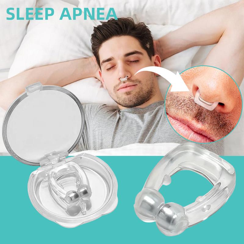 10 Packs Silicone Magnetic Anti Snoring Devices, Effective Stop Snoring Aid for Men Women, Nose Clip for Sleep Snooze Solution