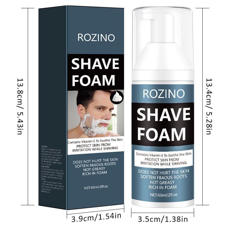 60ml Shave Foam, Gentle & Smooth Shaving Cream, Comfort & Lightweight Shaving Cream, Shaving Foam for Men