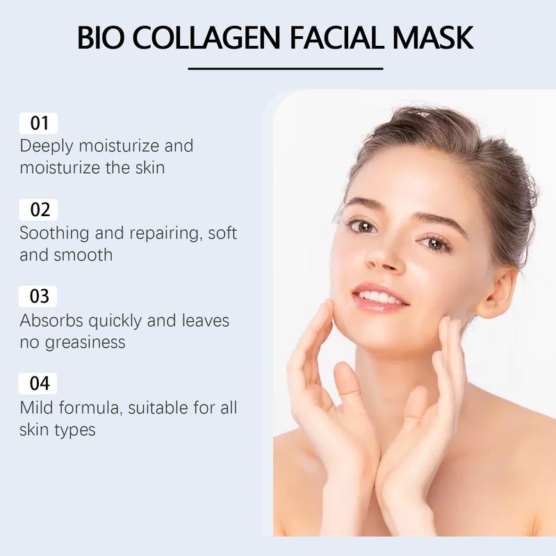 Moisturizing mask, collagen moisturizing mask, 4 PCS box, moisturizing and firming face    Facial masks, Nourishing facial care products, daily use for women and men,