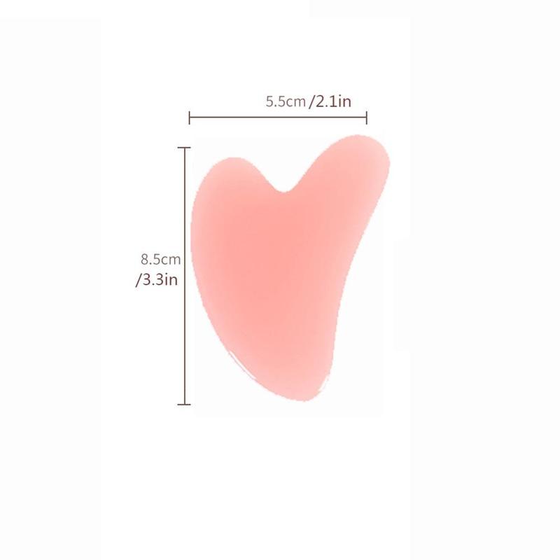 Facial Gua Sha Board, Heart Shaped Manual Face Relaxation Tool for Personal Skincare, Comfort Portable Skincare Tools for Home and Travel