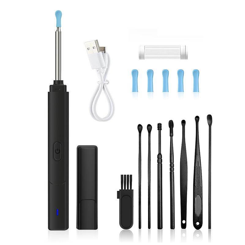 Intelligent Visual Ear Scoop, 1 Set Rechargeable Ear Wax Remover with LED Light & Camera, Ear Wax Removal Products for Home & Travel