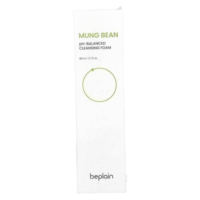 Beplain Mung Bean, pH Balanced Cleansing Foam , 2.7 fl oz (80 ml)