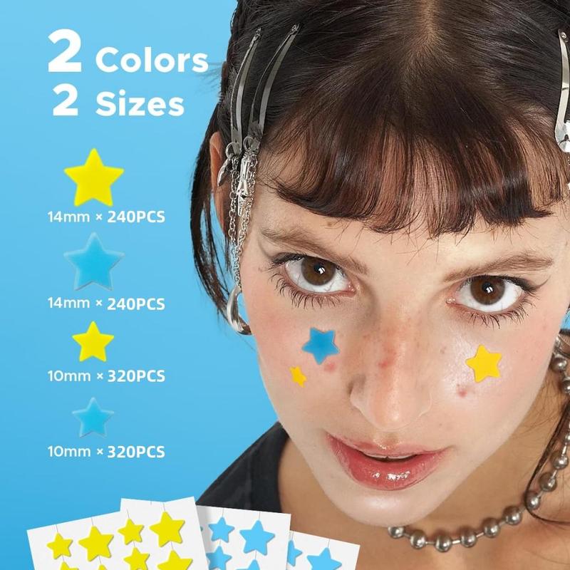 Star Shaped Hydrocolloid Pimple Patches, 1120pcs box Pimple & Acne Covering Patches, Skin Care Products for All Skin Types