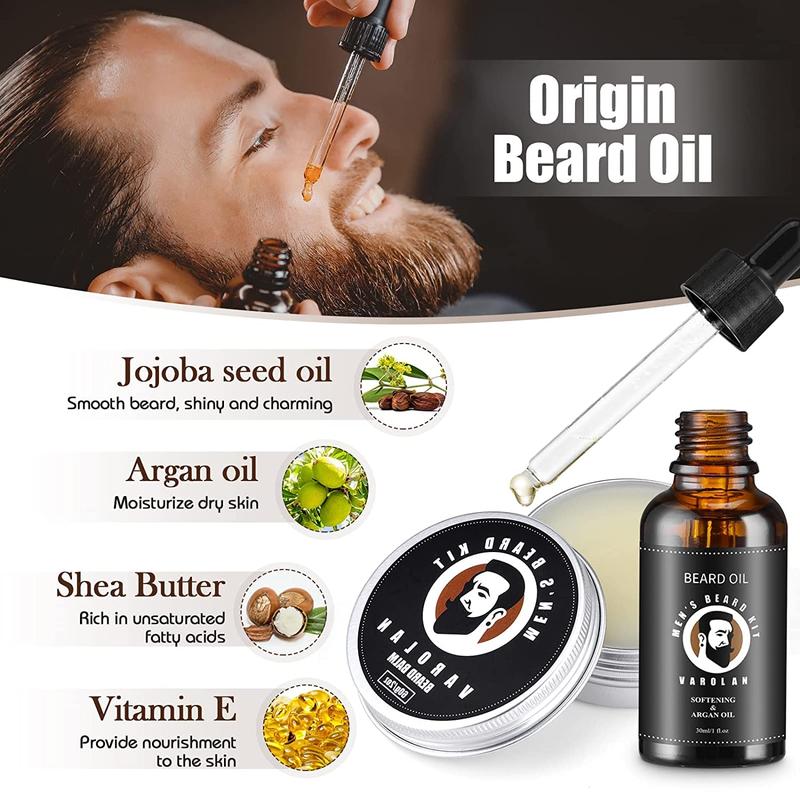 Birthday Gifts for Men, Mens Gifts, Unique Beard Care Kit for Men Best Friends Male Dad Brother Husband Fiance Him Boyfriend Coworker, Gift Ideas Gifts for Him