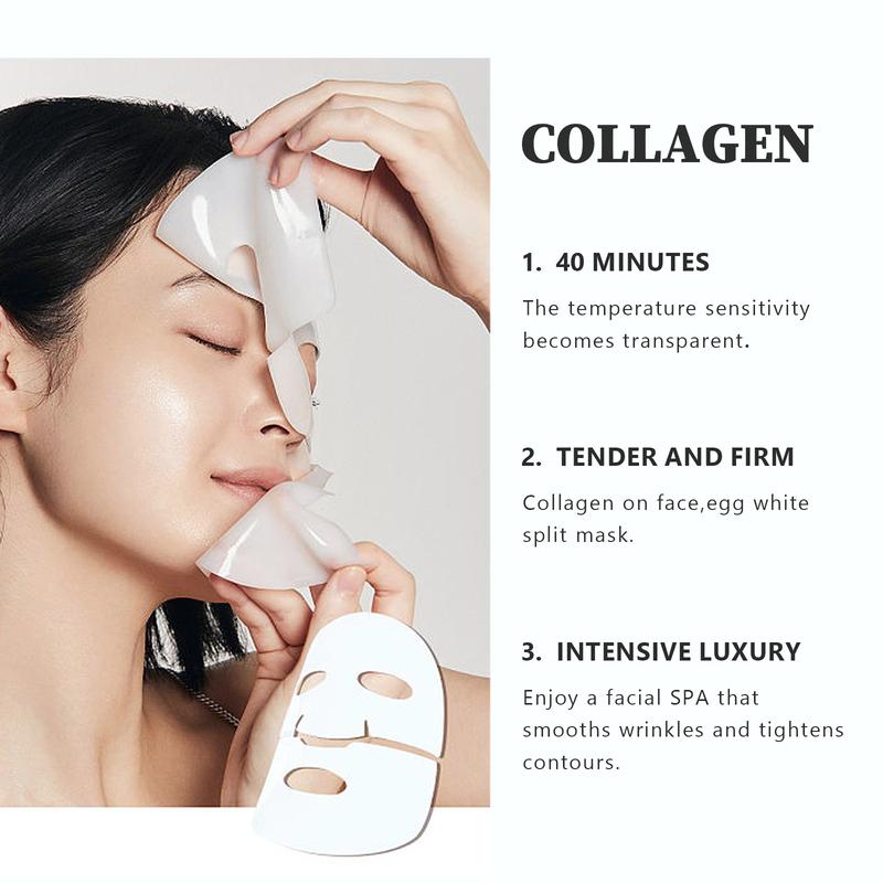 Collagen Facial Mask,The Real Collagen 2,160,000ppb ,Deep Moisturizing,Lifting and Firming Facial Mask,Hydrating Face Skin Care Mask, Facecare Product for Women & Men