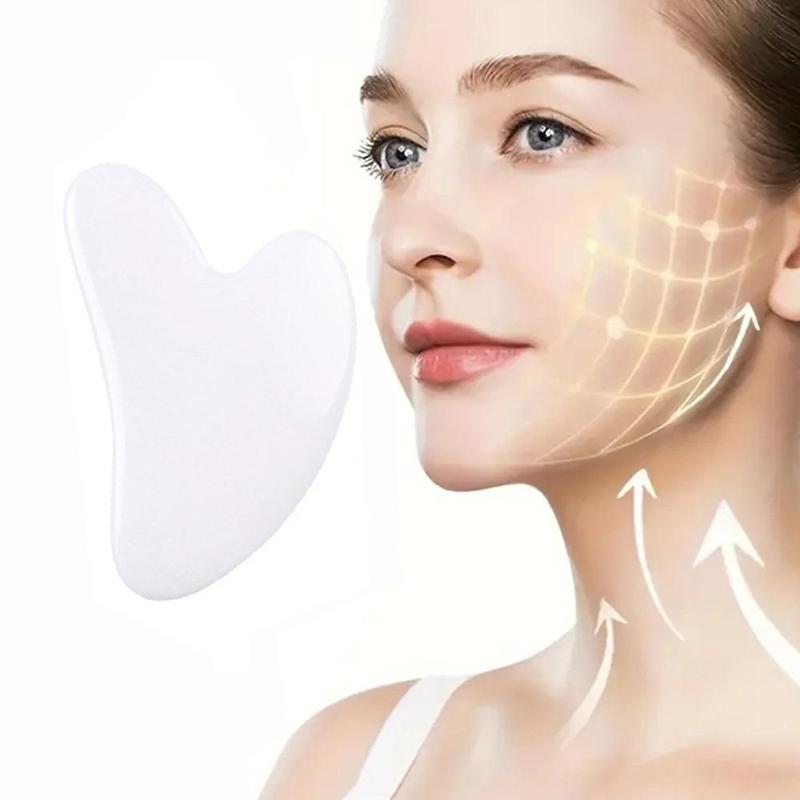 Facial Gua Sha Board, Heart Shaped Manual Face Relaxation Tool for Personal Skincare, Comfort Portable Skincare Tools for Home and Travel