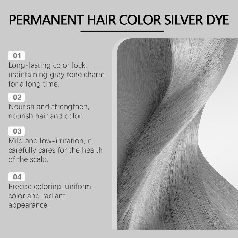 Hair Dye Cream, Long Lasting Hair Dye, Hair Care & Styling Product for Women & Men, Professional Hair Dyeing Cream, Suitable for All Hair Types