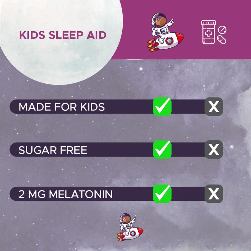 Aveela Sleep Patches for Kids with 2mg Melatonin - Natural Sleep Aid