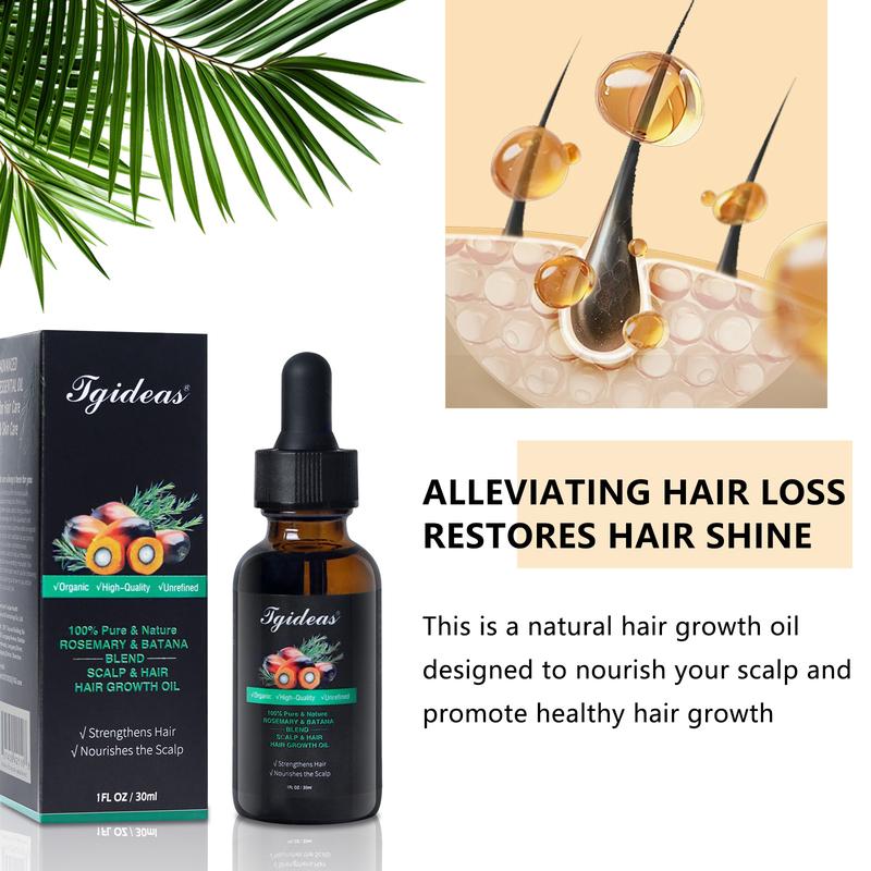 Tgideas Rosemary 3 PCS Batana Oil -Blended with Jojoba & Argan Oil-Organic Essential Oil for Haircare Three Periods of Treatment