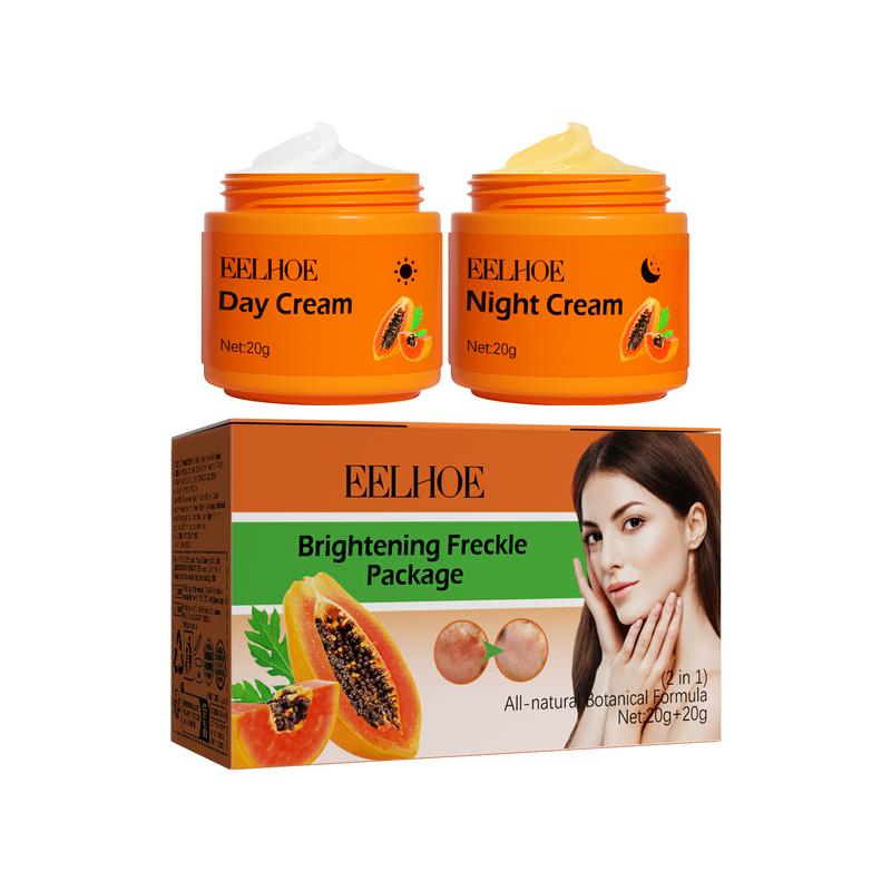 Papaya whitening freckle cream fade freckles dark spots brightening and moisturizing skin morning and night cream Facial Skincare