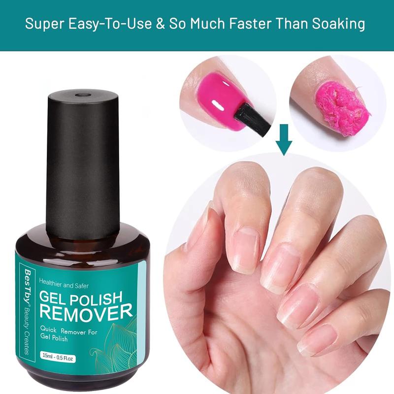 Professional Gel Polish Remover with Tools for Quick and Easy Removal - Perfect for Home Use - Manicure, Nail Care Kit Nail Polish