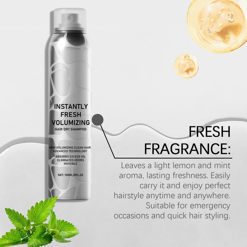 INSTANT FRESH VOLUMZING  INVISIBLE HAIR DRY SHAMPOO 5.07FL.OZ organic cleansing conditioner haircare voluminous and hydrated hair soak up oils Clarifying Shampoo Gentle Cleanser