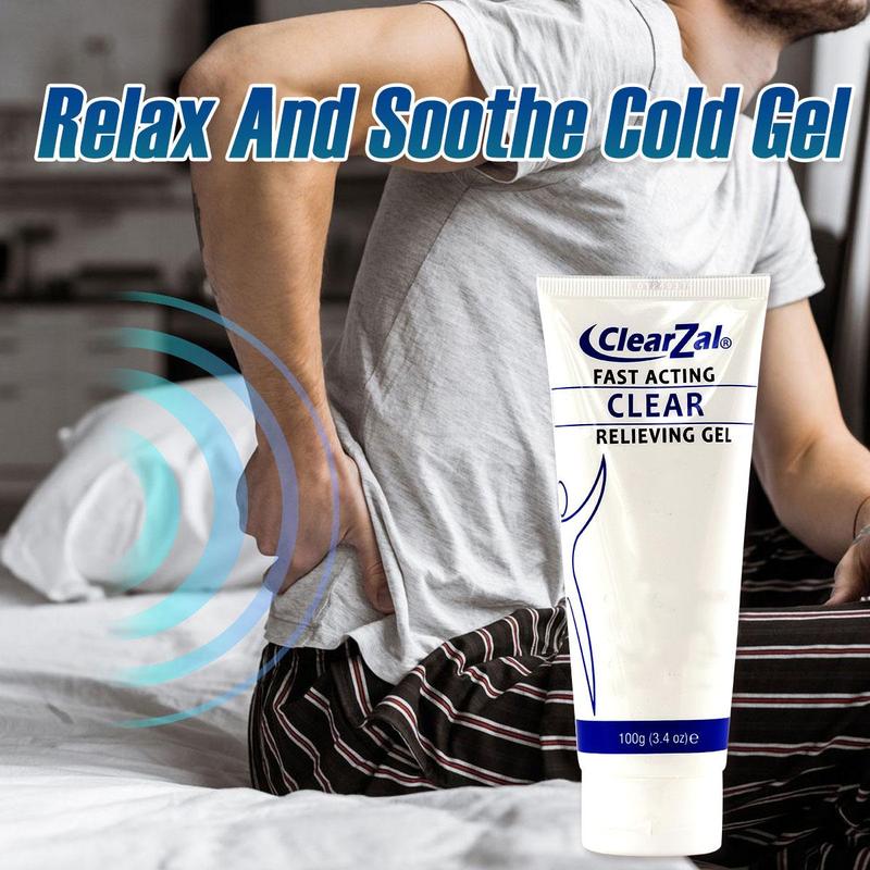 Clearzal Soothing Cooling Gel 100g, Relieving Body Gel, Cooling with Menthol and Frankincense, Helps Relieve Muscle Tension , Relax your waist, legs, knees, shoulders and neck to relieve fatigue, Sports Soothing Cooling Gel Body Care Lotions