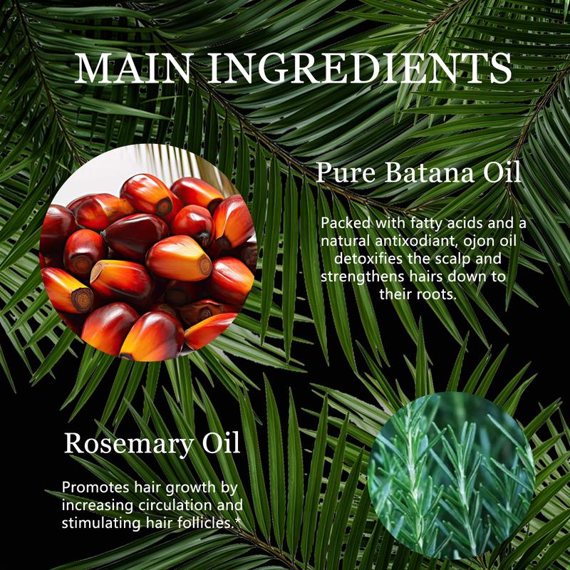 Tgideas Rosemary 3 PCS Batana Oil -Blended with Jojoba & Argan Oil-Organic Essential Oil for Haircare Three Periods of Treatment