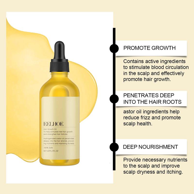 EELHOE Veganic Natural Hair Growth Organic Rosemary Oil for Dry Damaged Hair and Growth Thin Hair. Haircare Nourishing Comfort