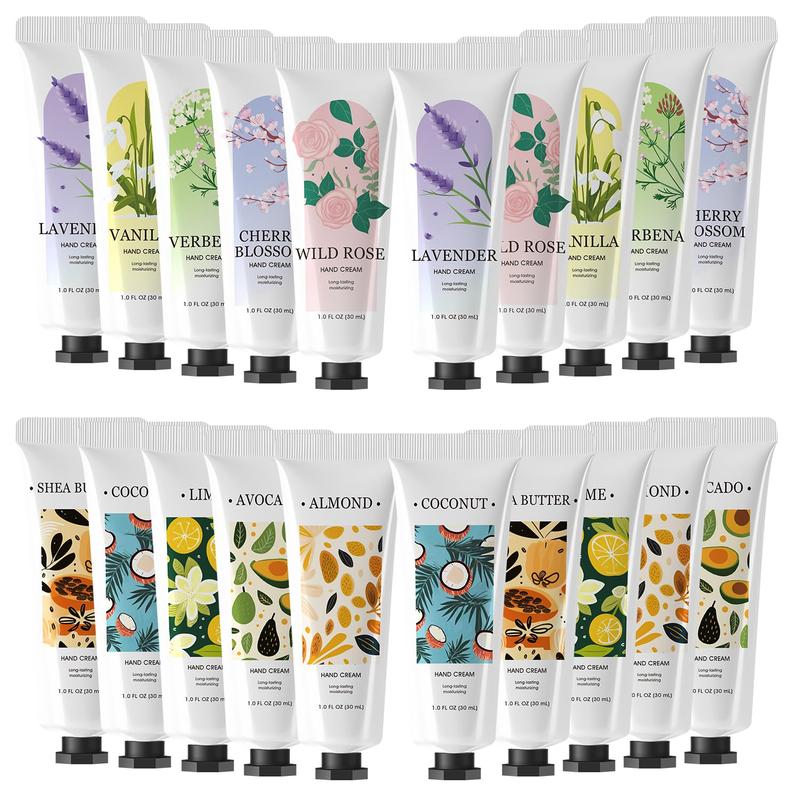 Green Canyon Spa 20 Pack Hand Cream for Dry Cracked Hands Deeply Moisturizing Hand Lotion with Shea Butter Vitamin E for Work Mini Travel Size Moisturizer Gift Set for Women