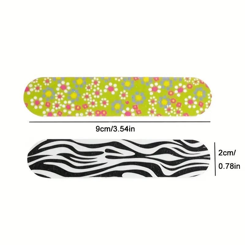 Double Sided Nail File, 50pcs bag Colorful Mini Fingernail File, Manicure Pedicure Tool, Nail Polishing Tool, Nail Art Tool for Women & Girls