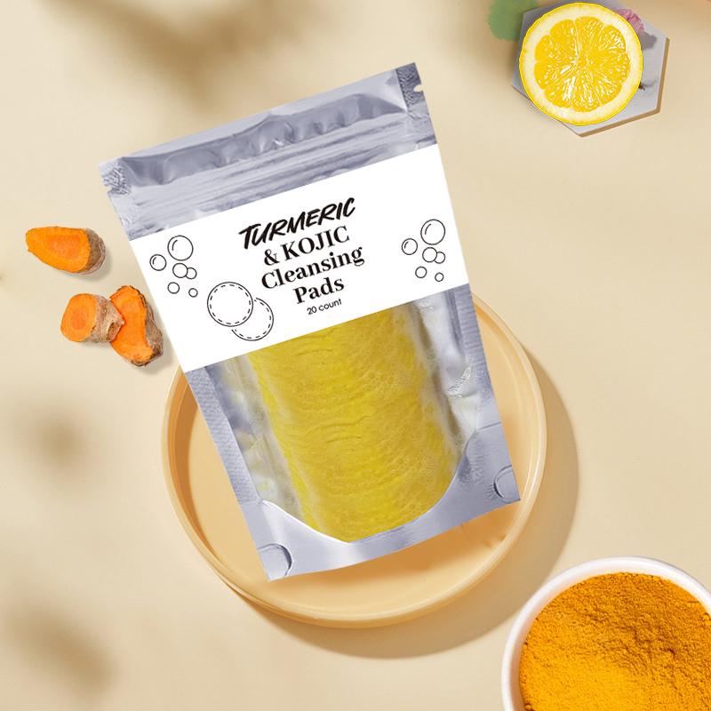 AMOCOCO Turmeric Cleansing Exfoliating Pads Facial Cleansing Skincare, cleansing, skin care, cleansing （40pcs） Turmeric Comfort Cleanser