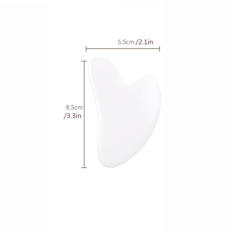 Facial Gua Sha Board, Heart Shaped Manual Face Relaxation Tool for Personal Skincare, Comfort Portable Skincare Tools for Home and Travel