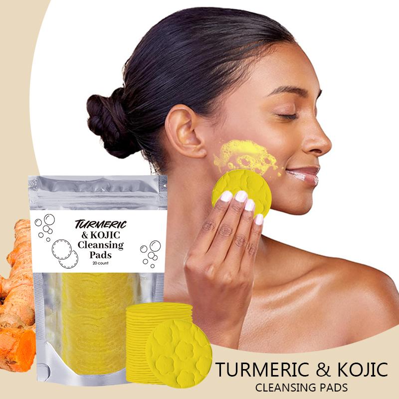 AMOCOCO Turmeric Cleansing Exfoliating Pads Facial Cleansing Skincare, cleansing, skin care, cleansing （40pcs） Turmeric Comfort Cleanser