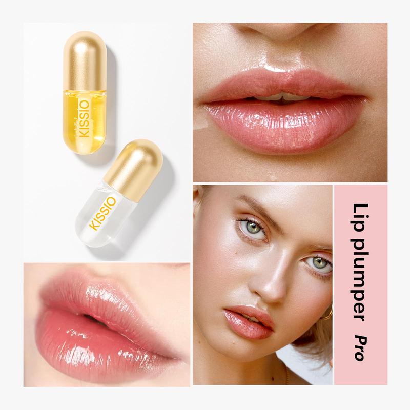 Summer Natural Glossy Lip Skincare Plumper, 2 Counts Comfort Lip Enhancer, Hydrating Lip Plumping Serum, Moisturizing Plumping Lip Serum, Cosmetic Product for Women