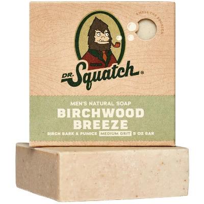 DR. SQUATCH Men's All Natural Bar Soap - Fresh Woodsy Scent - 5oz