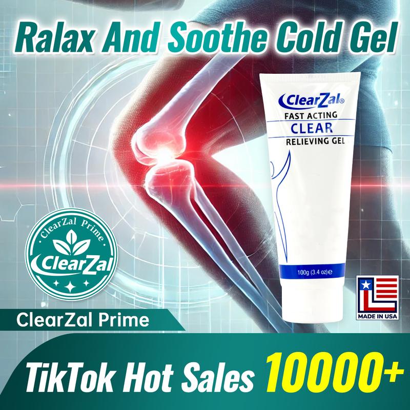 Clearzal Soothing Cooling Gel 100g, Relieving Body Gel, Cooling with Menthol and Frankincense, Helps Relieve Muscle Tension , Relax your waist, legs, knees, shoulders and neck to relieve fatigue, Sports Soothing Cooling Gel Body Care Lotions