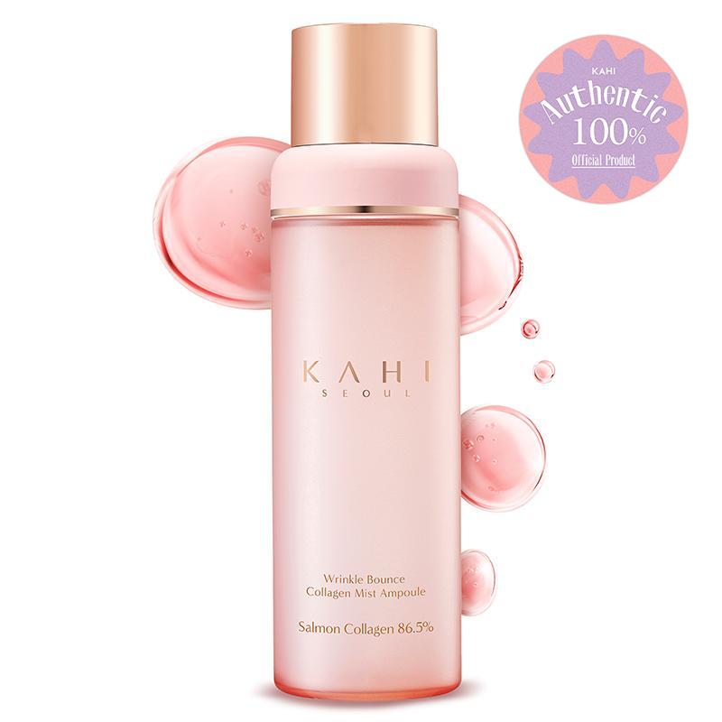 KAHI Fine Line Bounce Collagen Serum Facial Mist Ampoule - Korean Skin Care Hydrating Face Mist Spray Hydration Daily Moisturizer (4.05 fl oz)