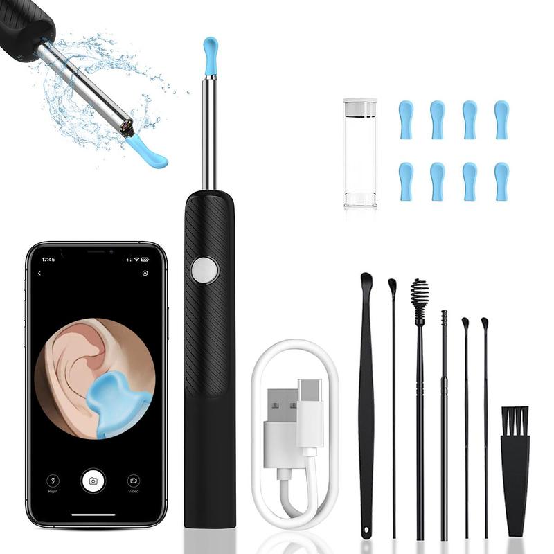 Smart Visual Ear Cleaning Kit with Light & Camera, 1 Set Wireless Ear Cleaner with Accessories, Earwax Removal Kit for Daily Use, Christmas Gift