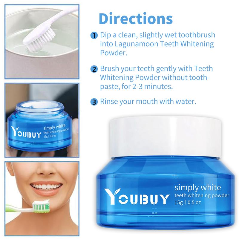 Teeth Whitening Powder | Instant Whitening and Stain Removal